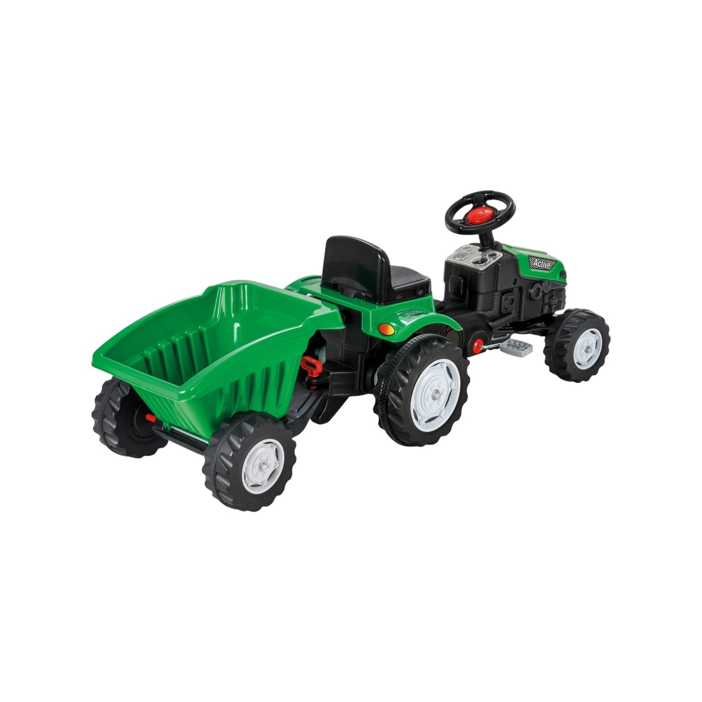 Active Pedal Operated Tractor with Trailer