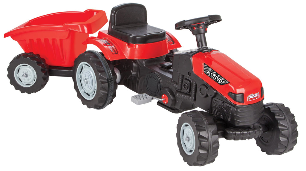 Active Pedal Operated Tractor with Trailer