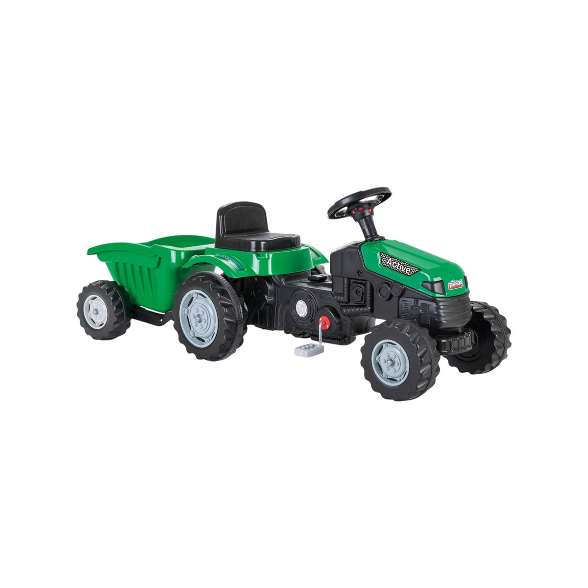 Active Pedal Operated Tractor with Trailer