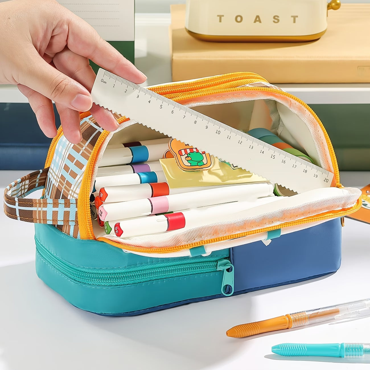 Large Capacity Double-Layer Pencil Case