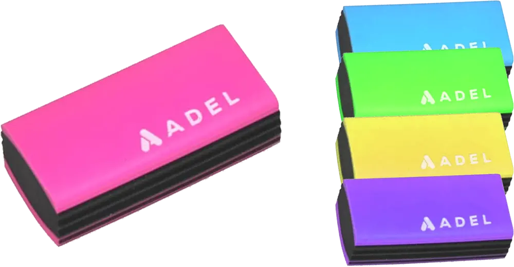 Adel Prime Eraser, Rectangular, One Piece, Multi-color