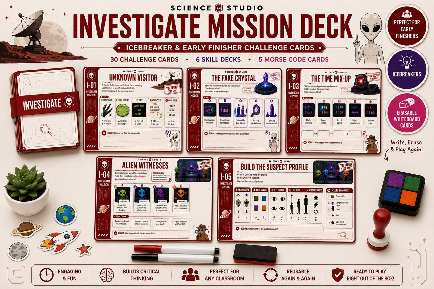 Icebreaker & Early Finisher Challenge Cards