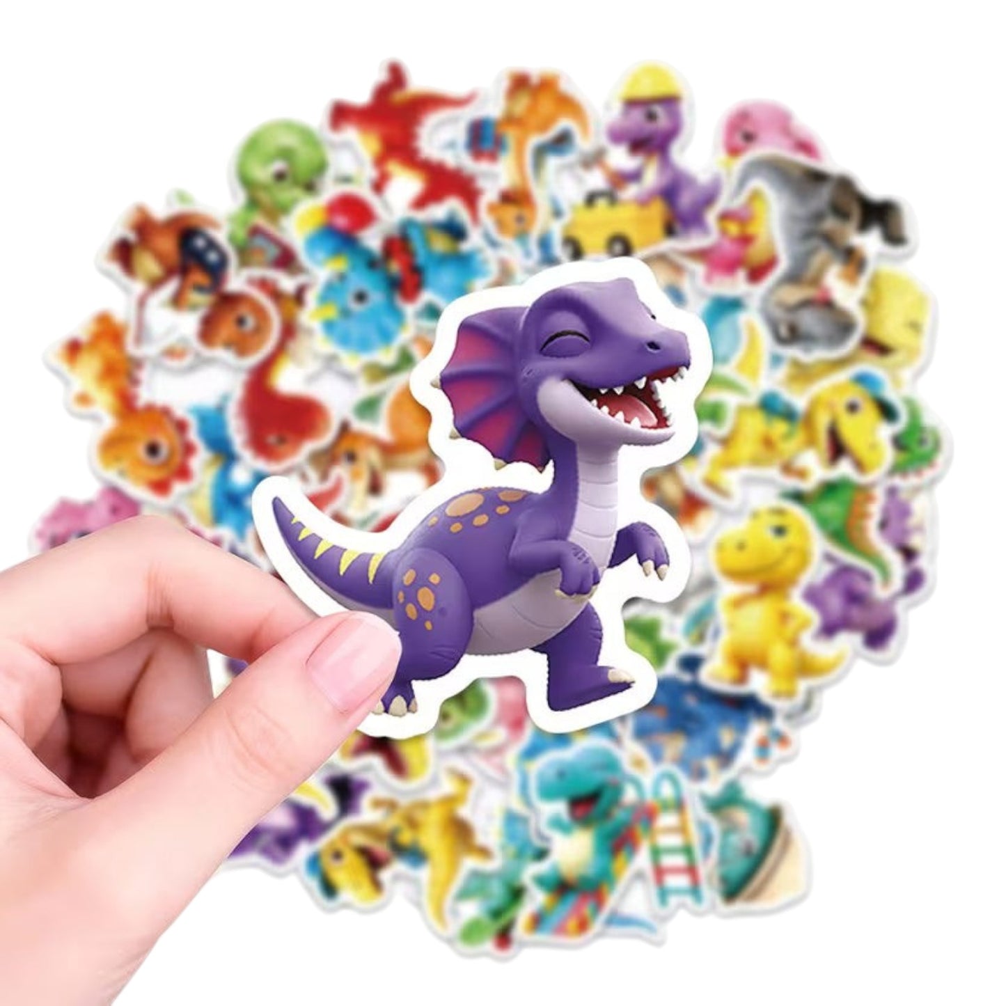 56 Dinosaur Stickers Animals Stickers - Removable, Non-Repetition Patterns
