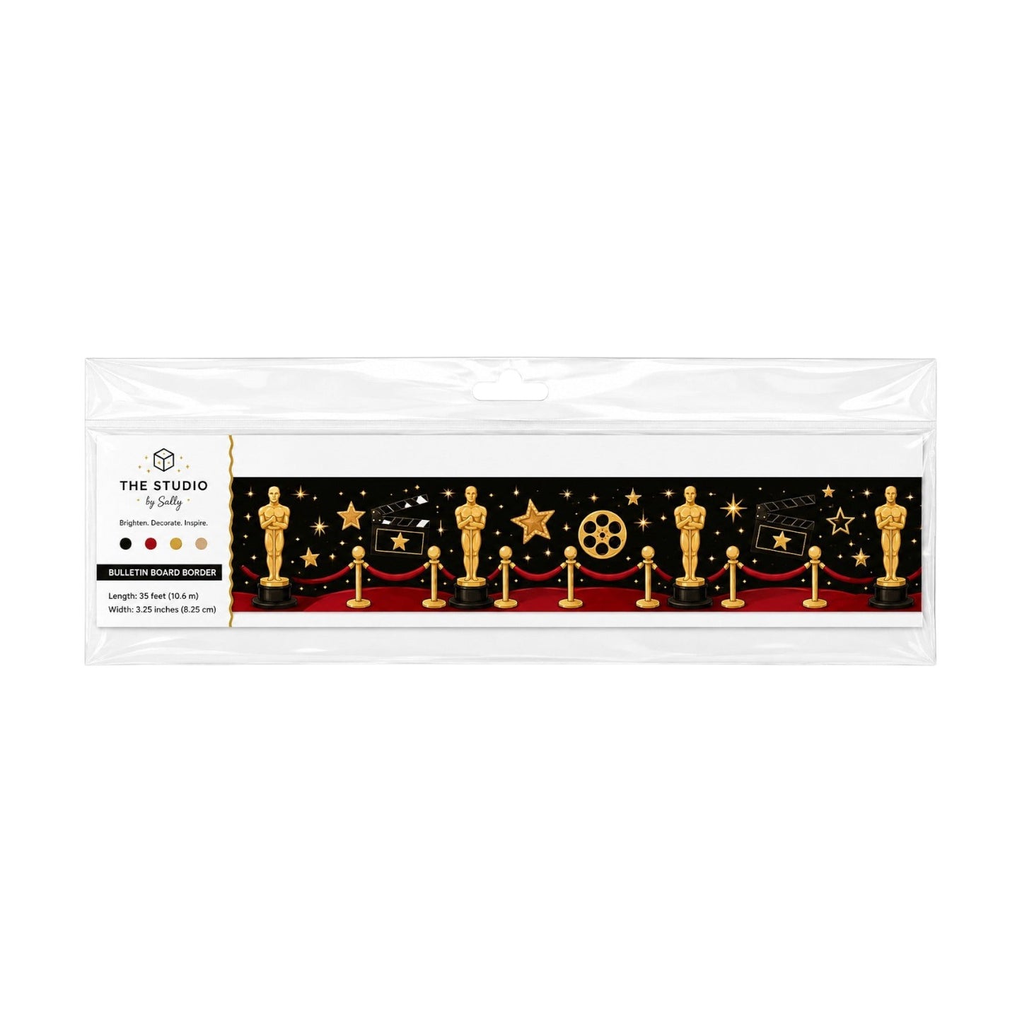 Hollywood Awards Bulletin Board Border - Pack of 12 ( 8 m )