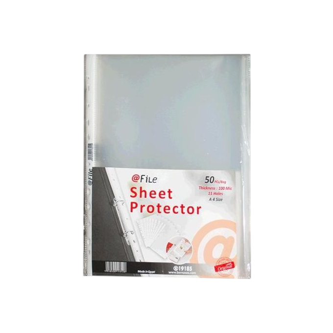 U-Shape File Protector, Transparent, A4 – Elite Stationery El Sahhar