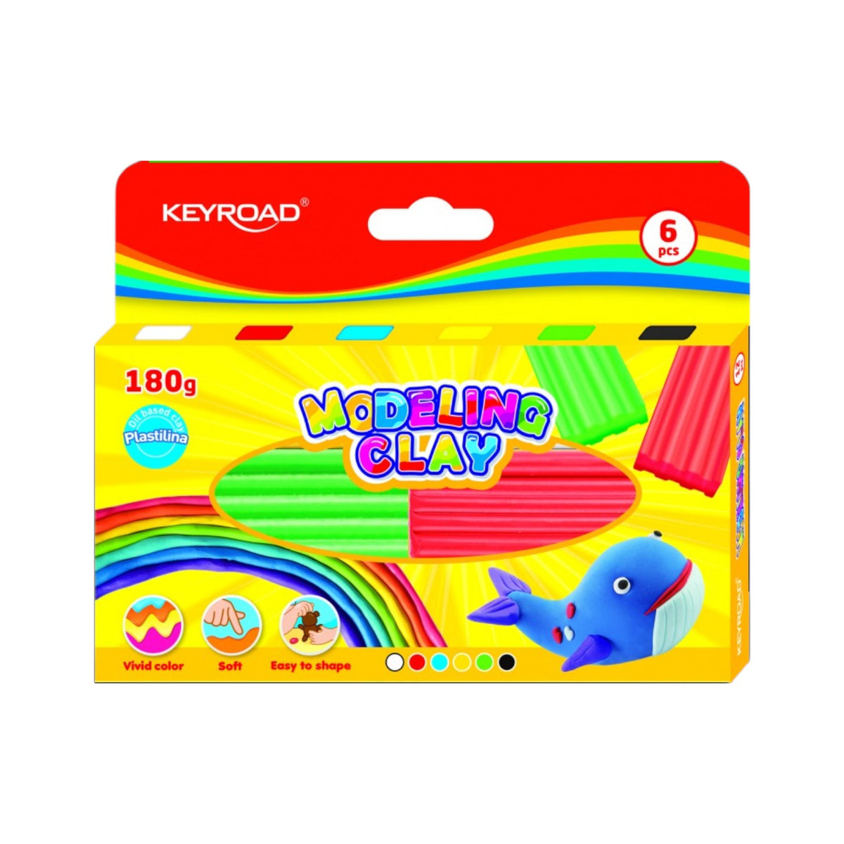 Keyroad Modeling Clay 6 pcs. 180 gm