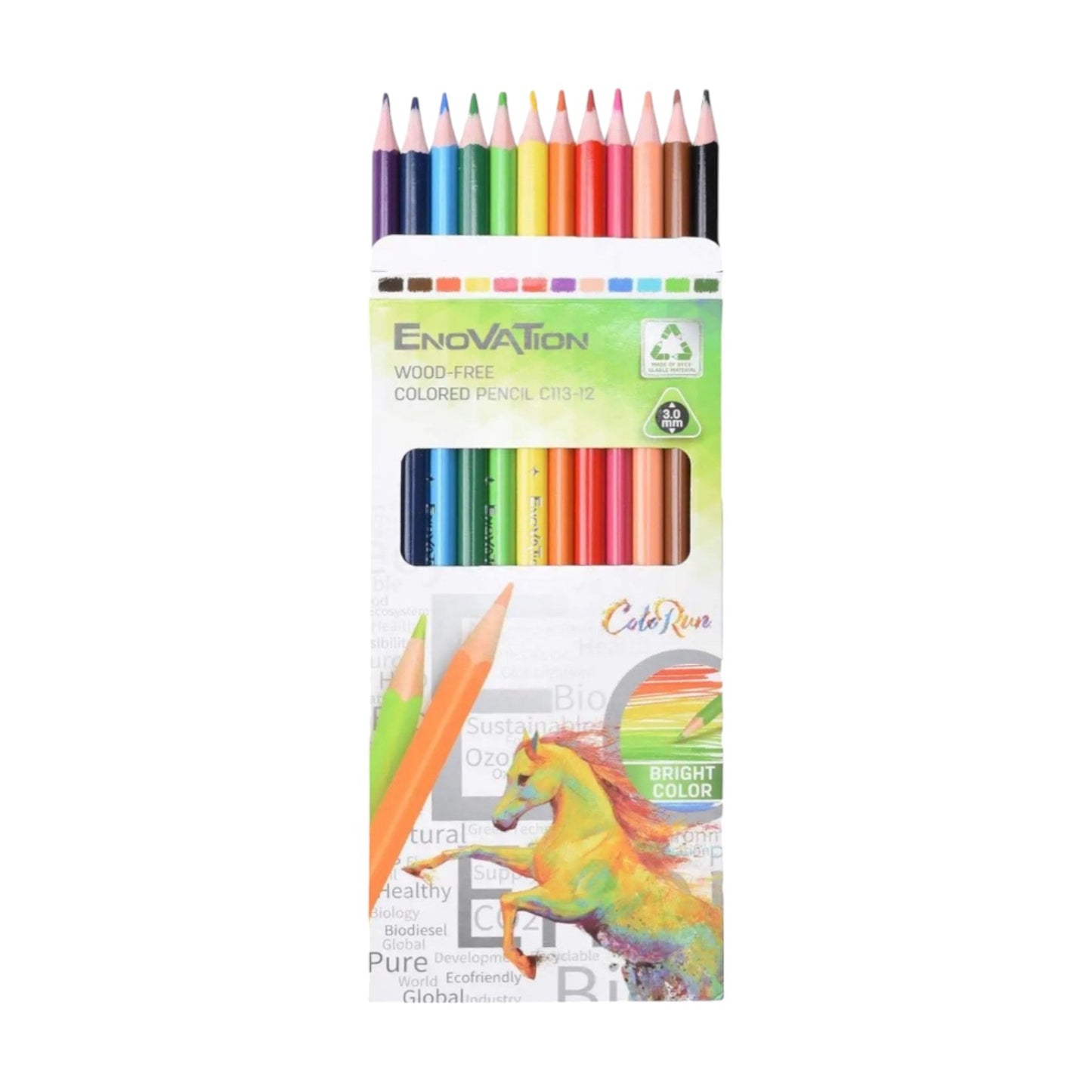 Deli Wood Color Box, Set of 12 Colors, Multi Color C113-12