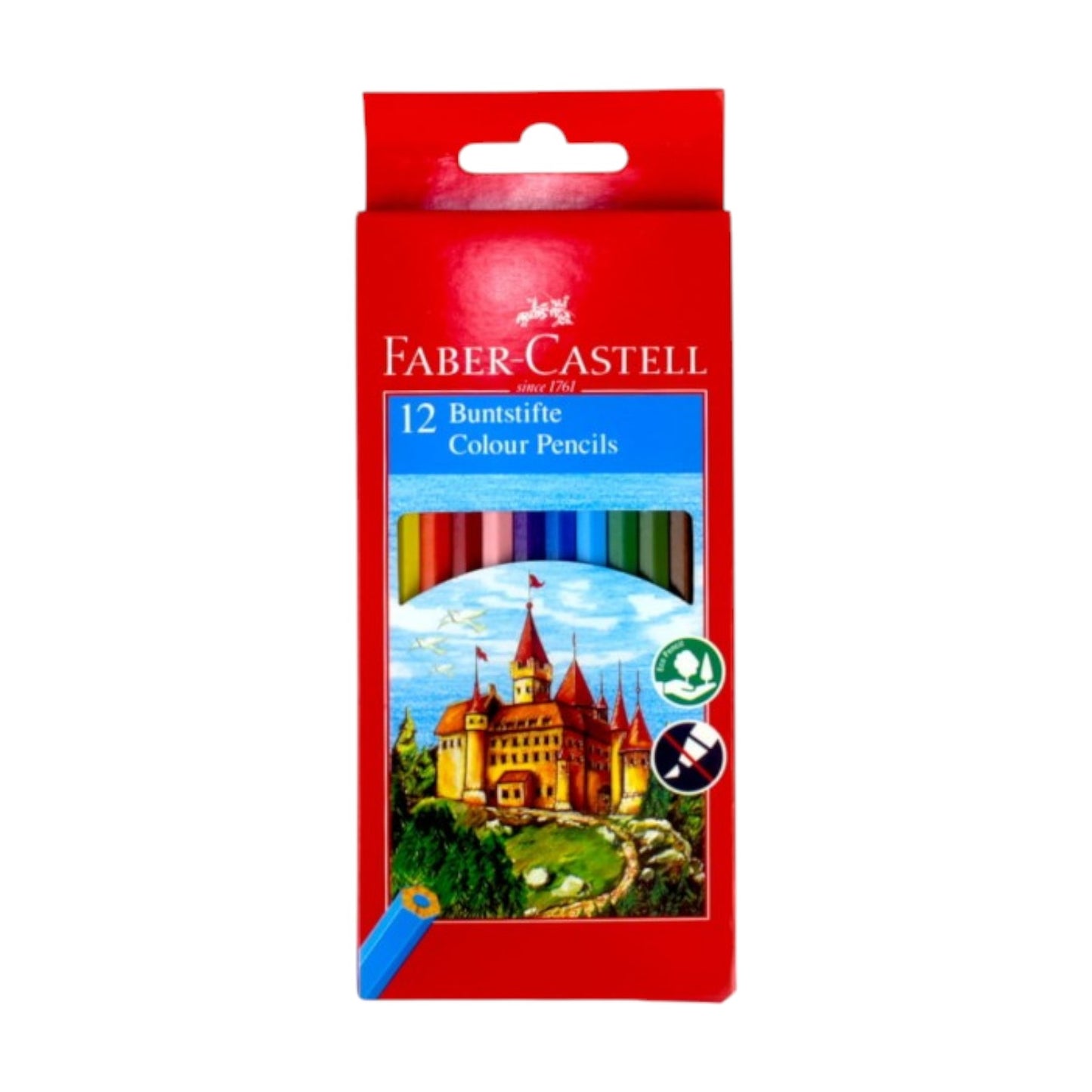 Faber-Castell Faber Castell Wood Long Buntstifte Color Pencils 12 Color Pencils