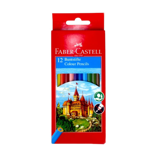 Faber-Castell Faber Castell Wood Long Buntstifte Color Pencils 12 Color Pencils