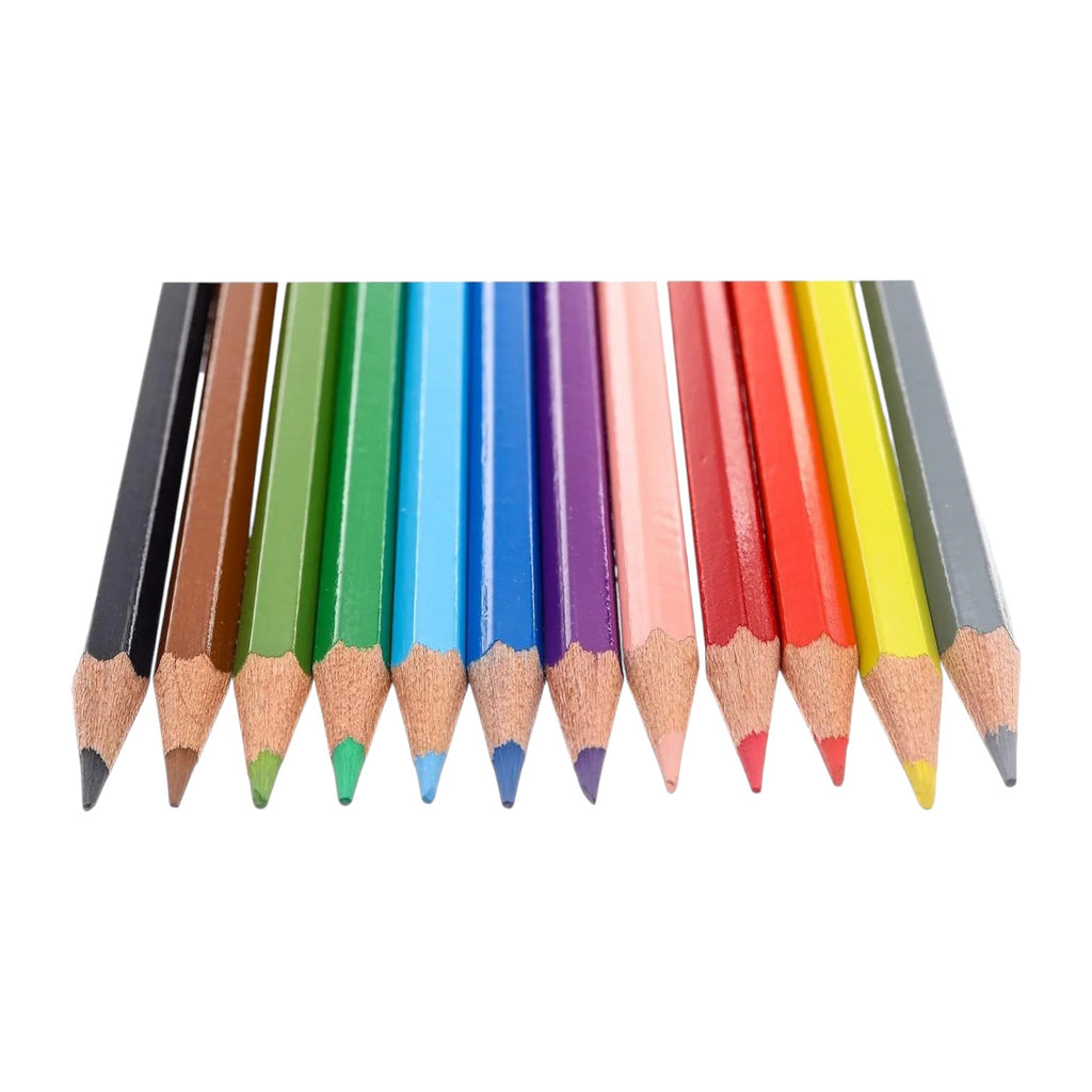 Faber-Castell Faber Castell Wood Long Buntstifte Color Pencils 12 Color Pencils