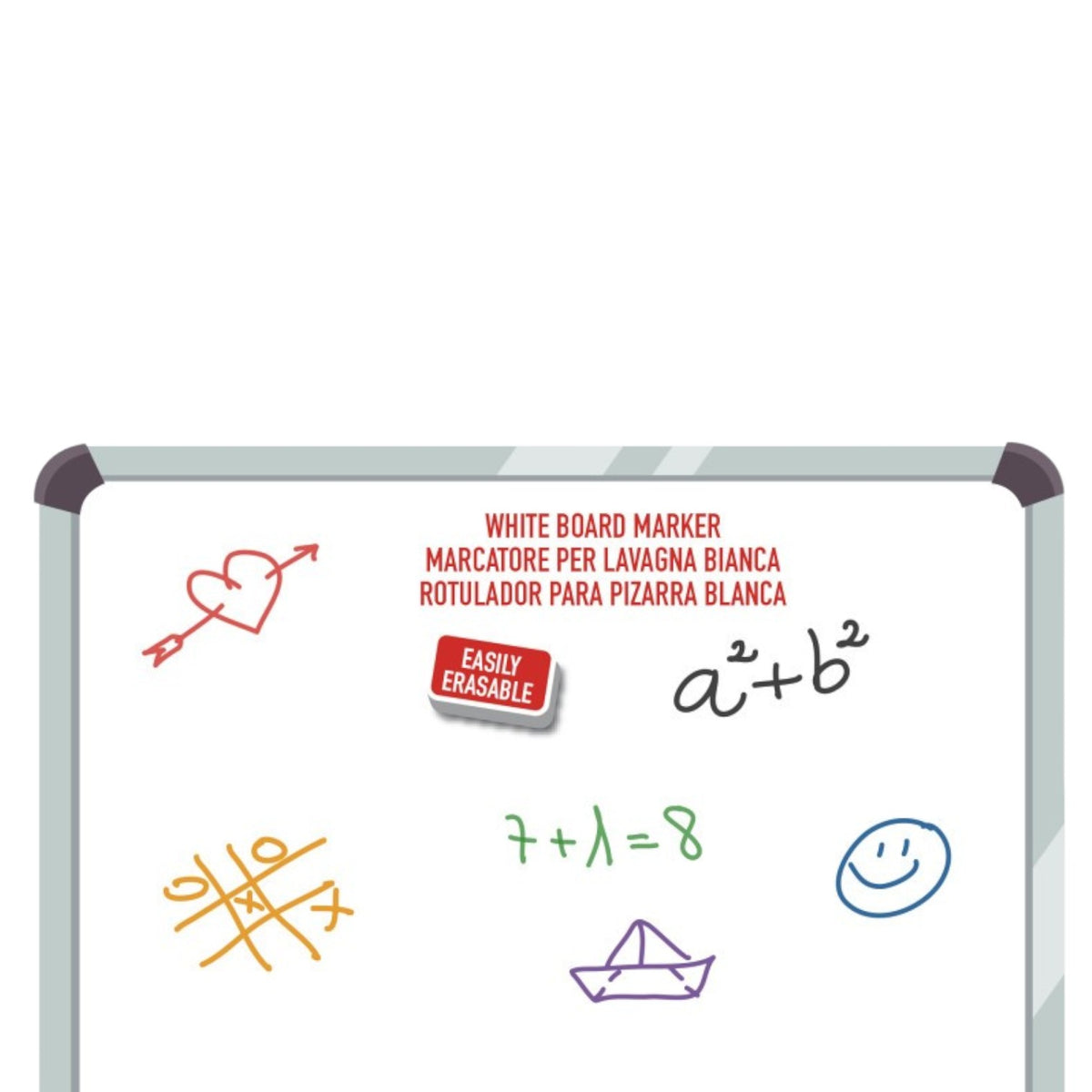 Carioca whiteboard markers set - 6 pieces