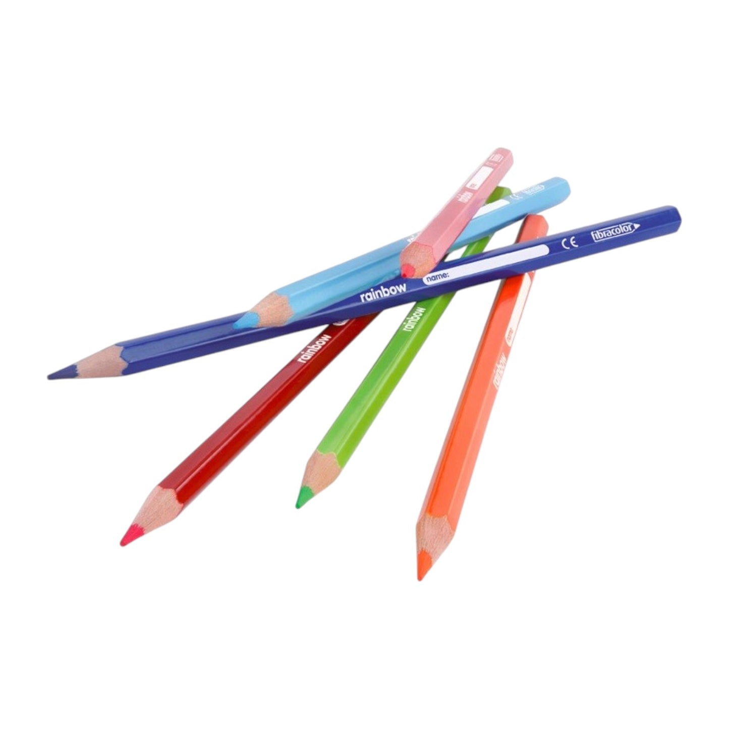 FIBRACOLOR ETAFELT Rainbow Hexagonal colored pencil Pack of 18 Colors