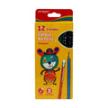 Wooden Pencils 12 Pencils with Eraser Medical Triangle 12 color Keyroad KR971453