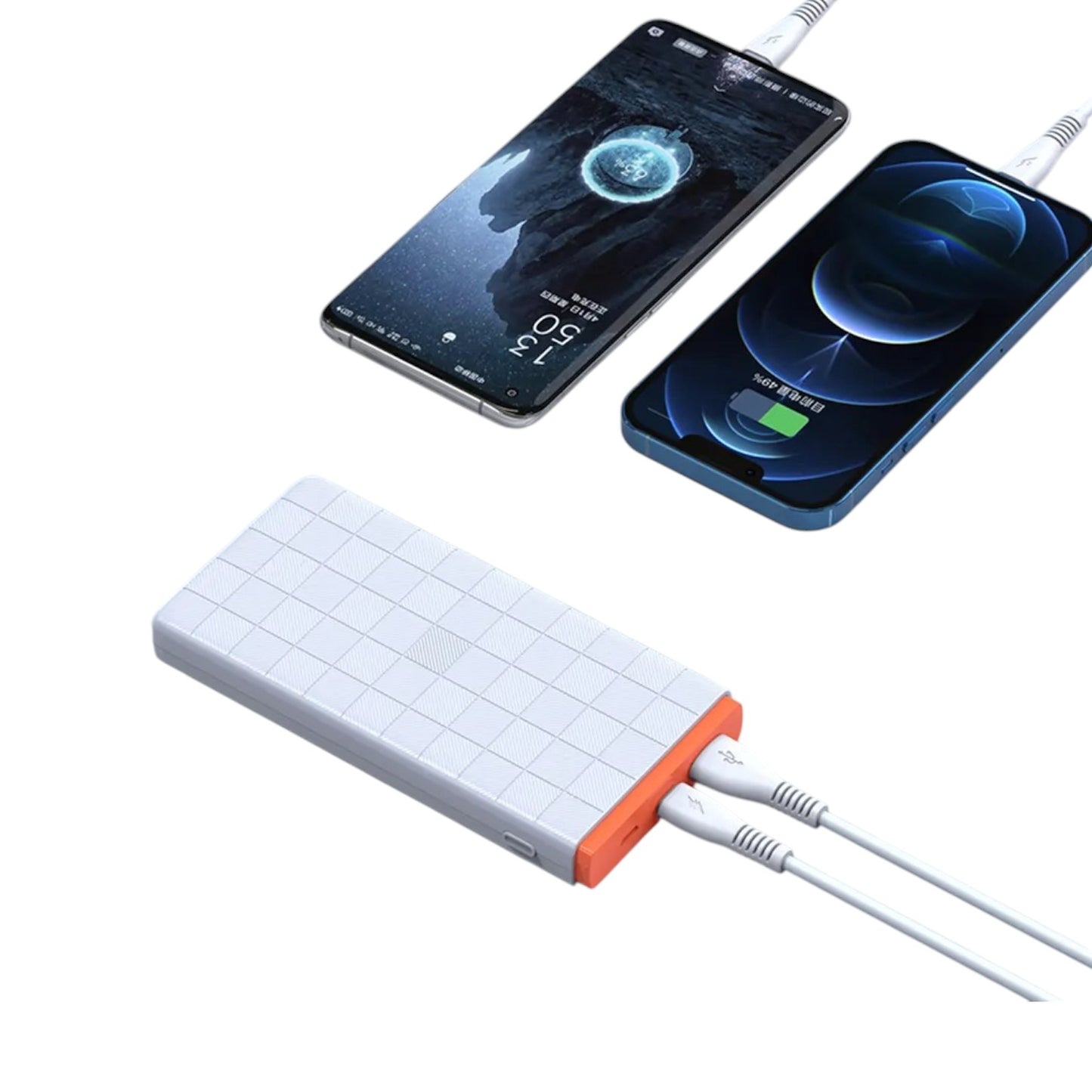 Power Bank Reno 10000 mAh, 15W, Fast Charging, USB, Type-C, Black-White, RPW-40