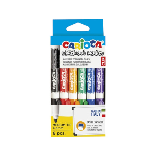 Carioca whiteboard markers set - 6 pieces