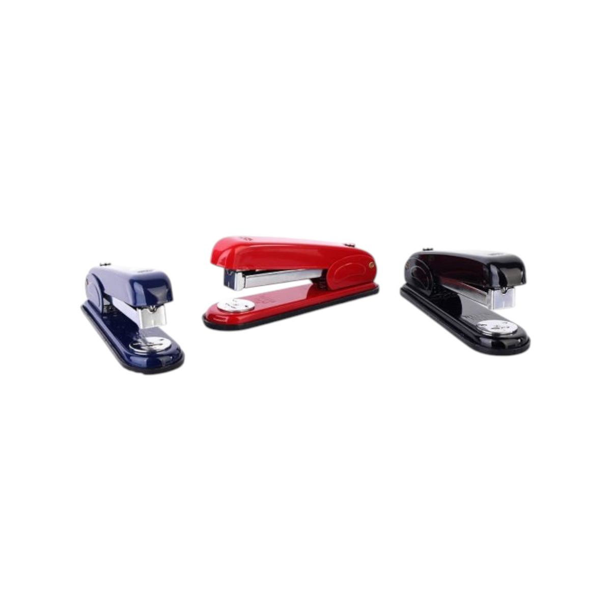 Elite Stationery House Delta 103 staplers in blue, red, and black for 24/6 and 26/6 staples