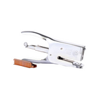 Elite Stationery House Delta 105 grey steel plier stapler with a row of staples for office and heavy-duty use