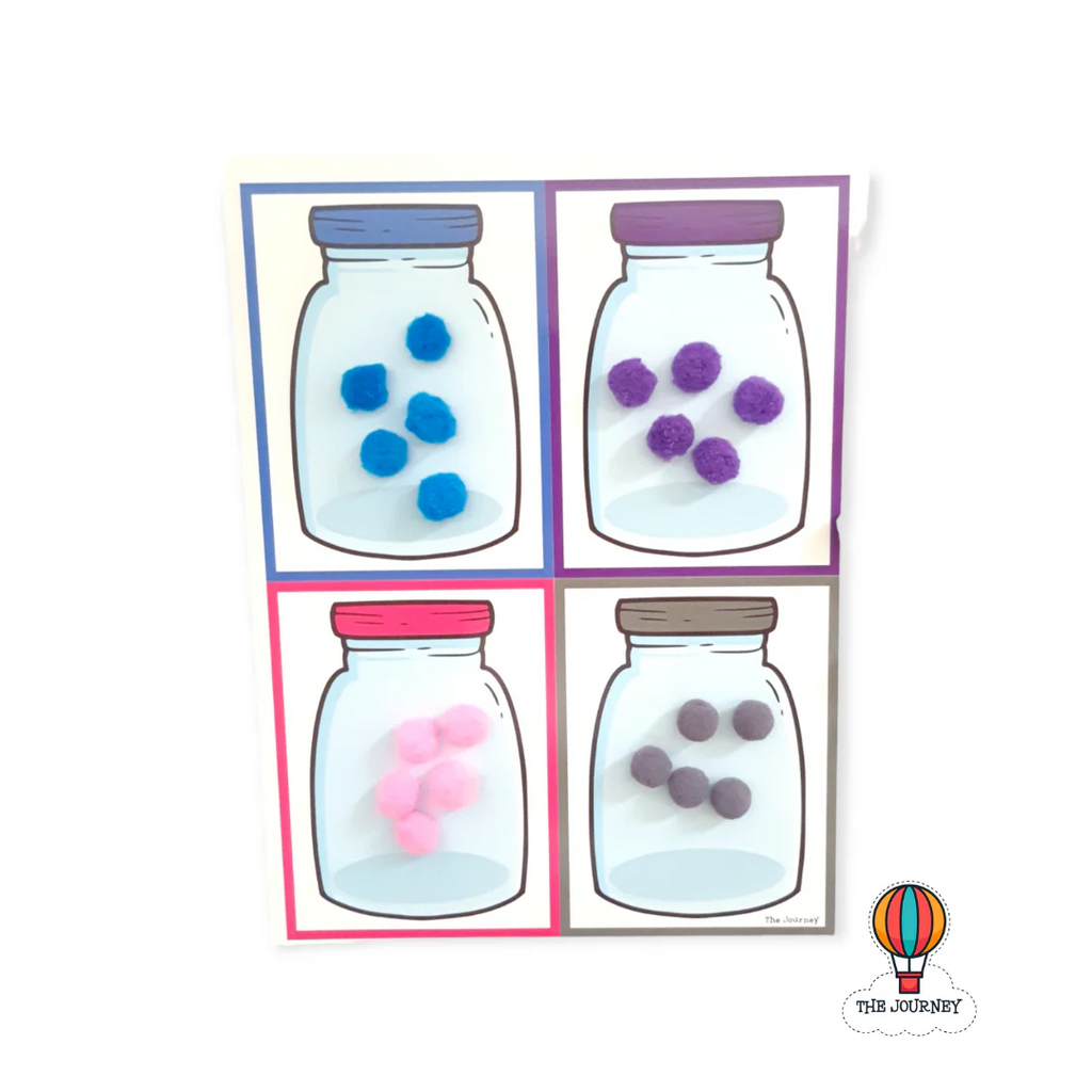 Colour Match-up Jars Big Activity Mats Set