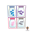 Colour Match-up Jars Big Activity Mats Set