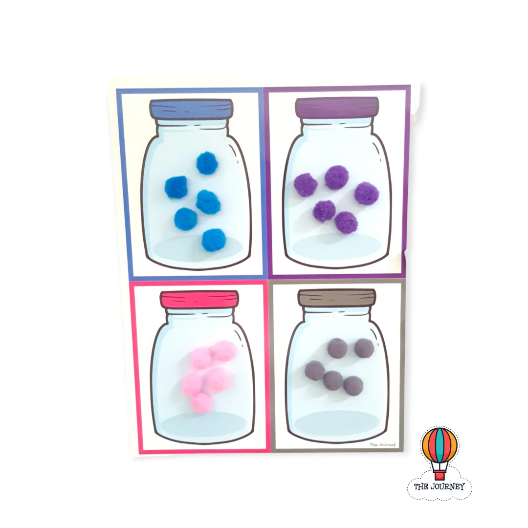 Colour Match-up Jars Big Activity Mats Set