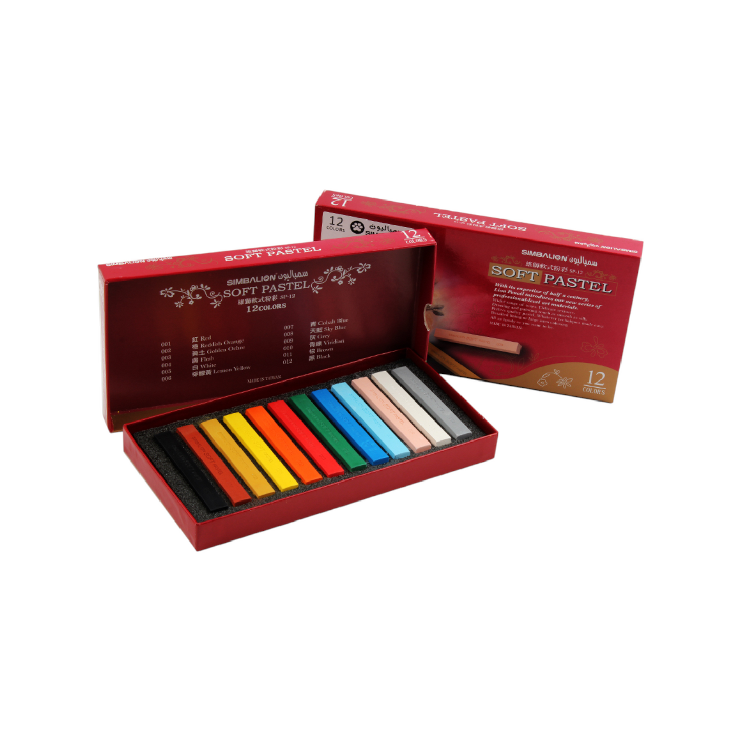 Soft Pastel Colors 12 Colors Shades - Simbalion 01- SP- 12