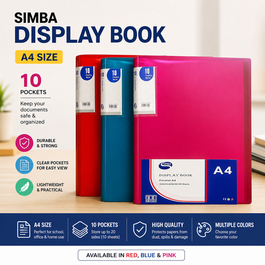 10 Pockets Simba Display Book A4