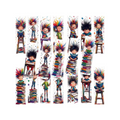 Elite Stationery House bookmark set featuring cute abstract little boy illustrations with colorful messy hair and books