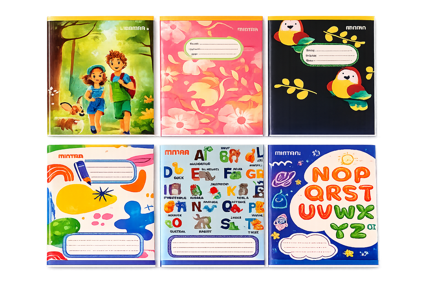 60 Sheets  Mintra Stapled Notebook, A5 (14.8 × 21cm), English