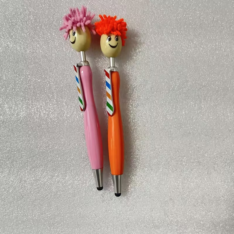 Retractable Fine Writing Tools. Made of plastic Featuring a Round Plastic Body - 1 Pen