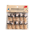 Mini Wooden Paper Clips – Pack of 6
