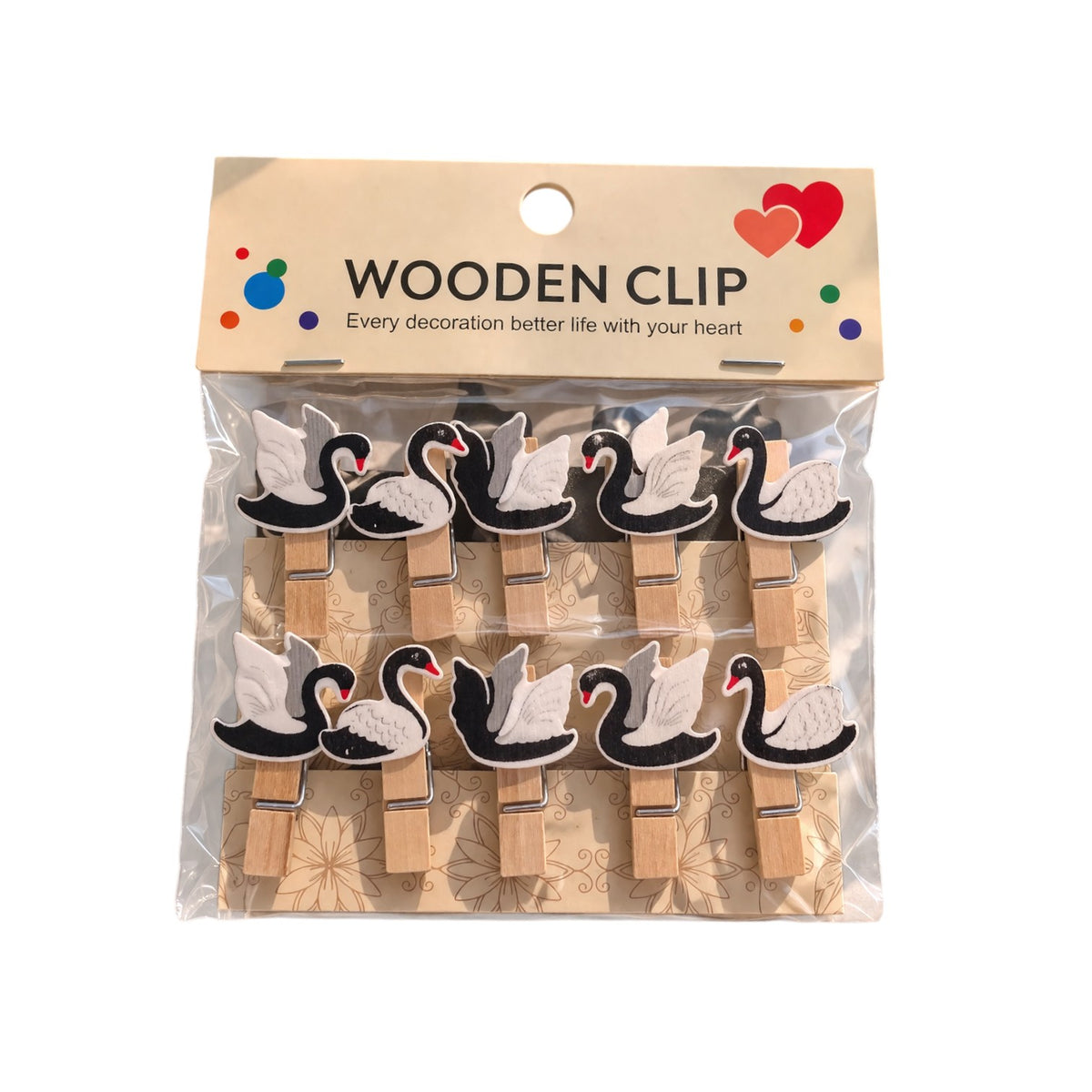 Mini Wooden Paper Clips – Pack of 6