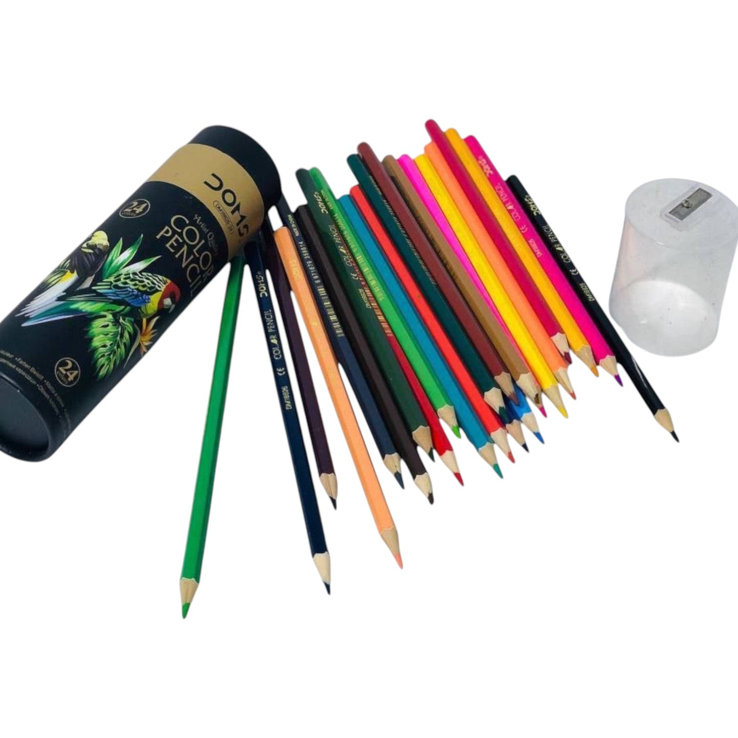 DOMS Color Pencils (12 Colors) + Sharpener