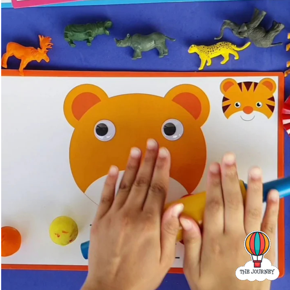 Zoo Animals Playdough Mats