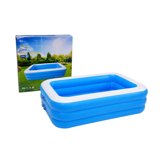 180 x 140 x 60 cm Blue Rectangular Pool