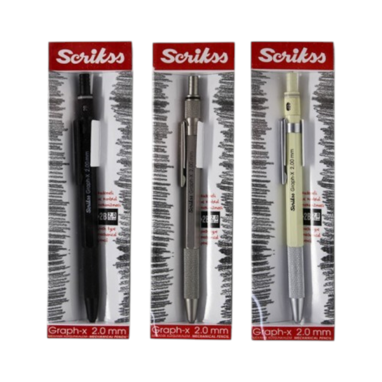2 mm Multicolor Graphx Mechanical Pencil - Scrikss 66352