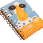 Elite Stationery House 2027 Batot daily agenda with a hard cover featuring a duck illustration and wire binding.