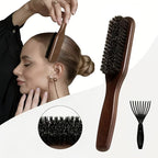 Bristle Smoothing Comb Set (Includes 1 Brush&1cleaning Claw/1 Brush&1pack Hair Rope)