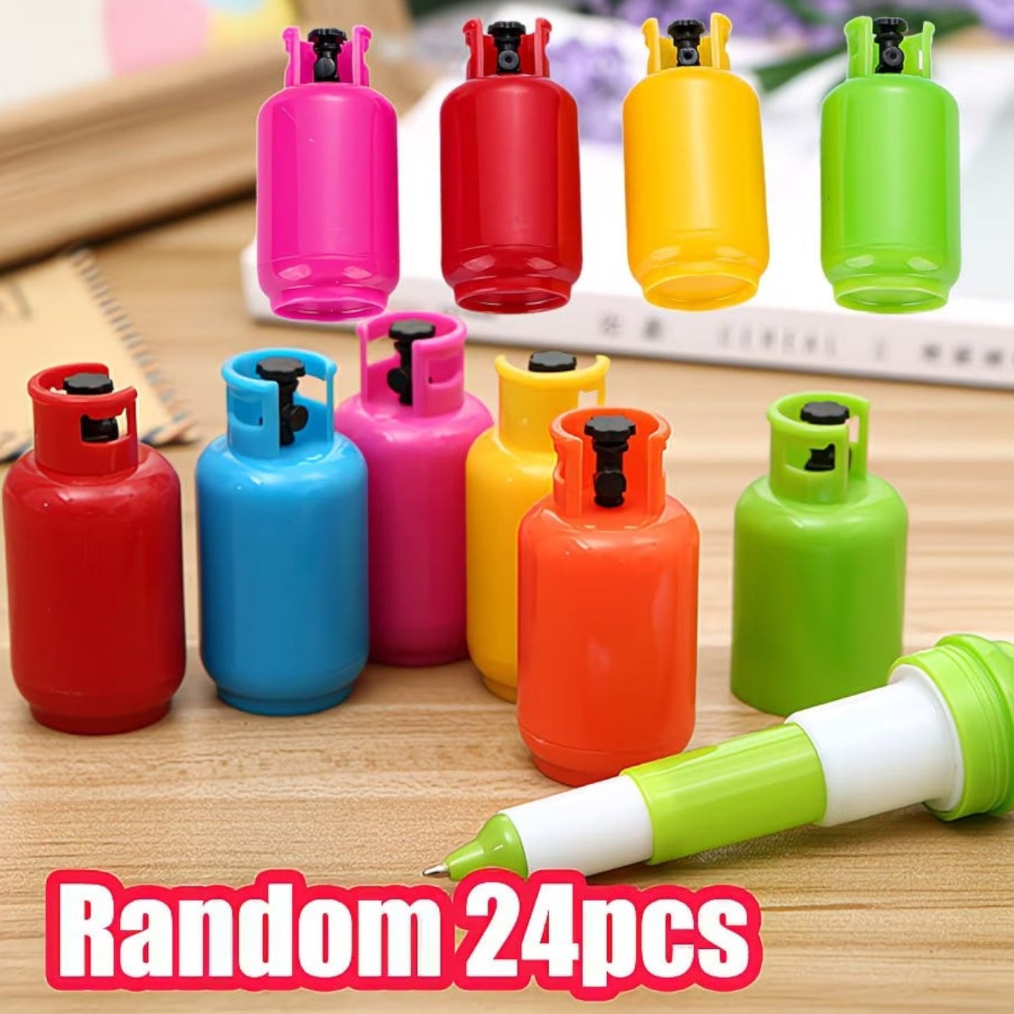 Fun Capsule Shaped Retractable Ballpoint Pen, 0.7mm Blue