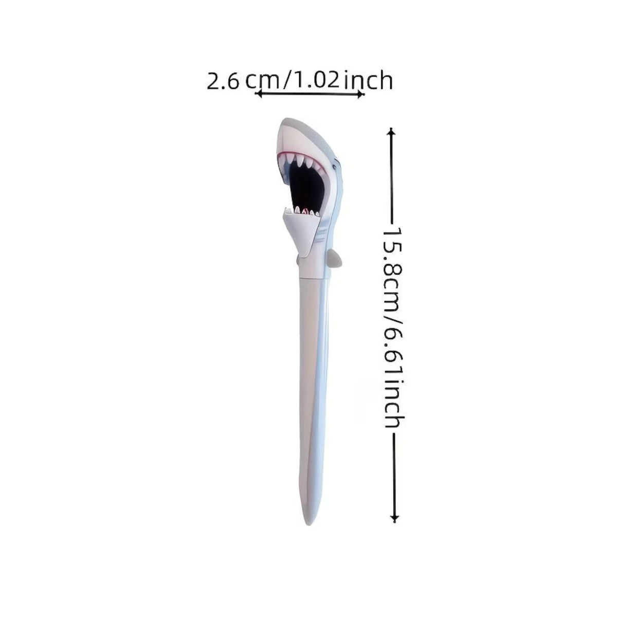 Shark-Shaped Ballpoint Pen, Retractable Fine Tip