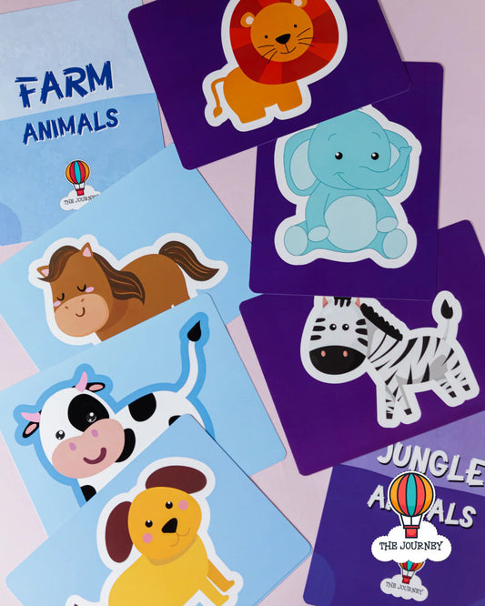 BIG Animal Flashcards Set for Toddlers