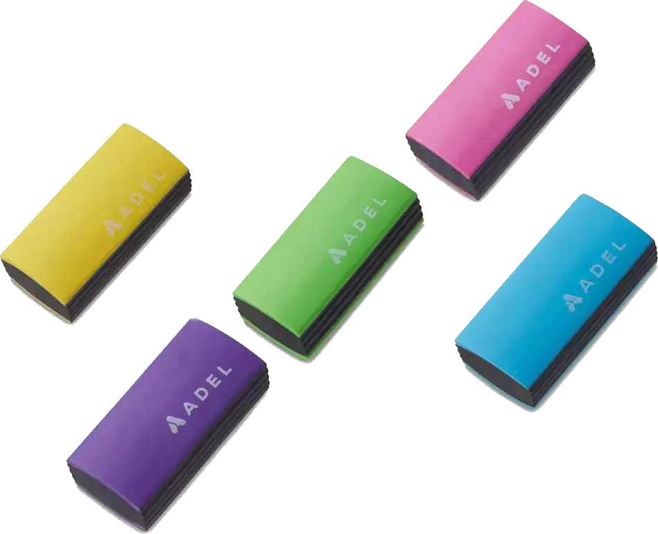 Adel Prime Eraser, Rectangular, One Piece, Multi-color