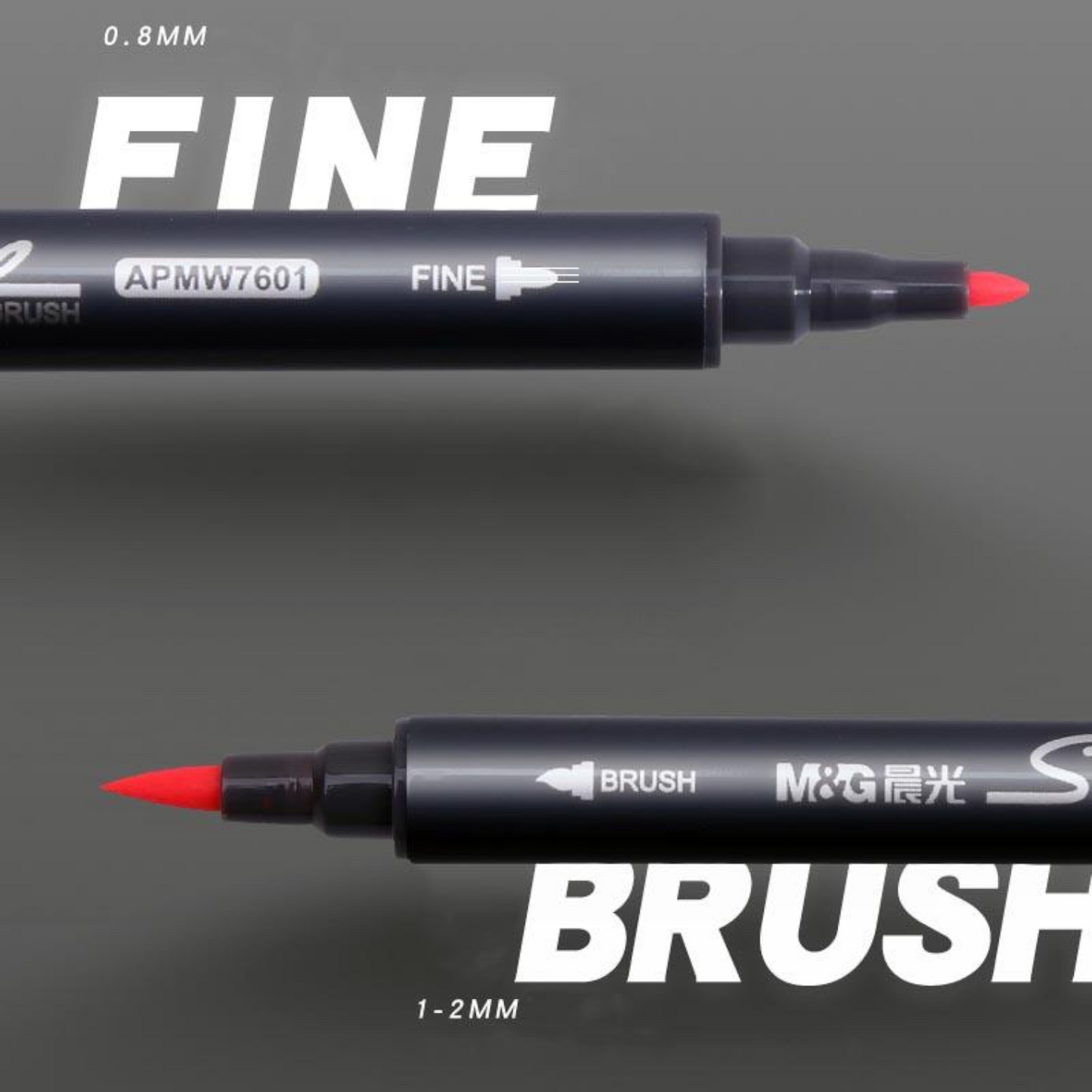 M&G Signme 12/24/48 Watercolor Marker Set Dual Tip W7602