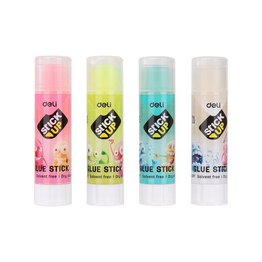 Deli EA20700 Stick Up Strong Adhesive Gel Glue Stick 8 g, Assorted