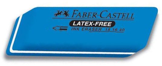 Faber-Castell ink Eraser, Rectangular, One Piece, Blue