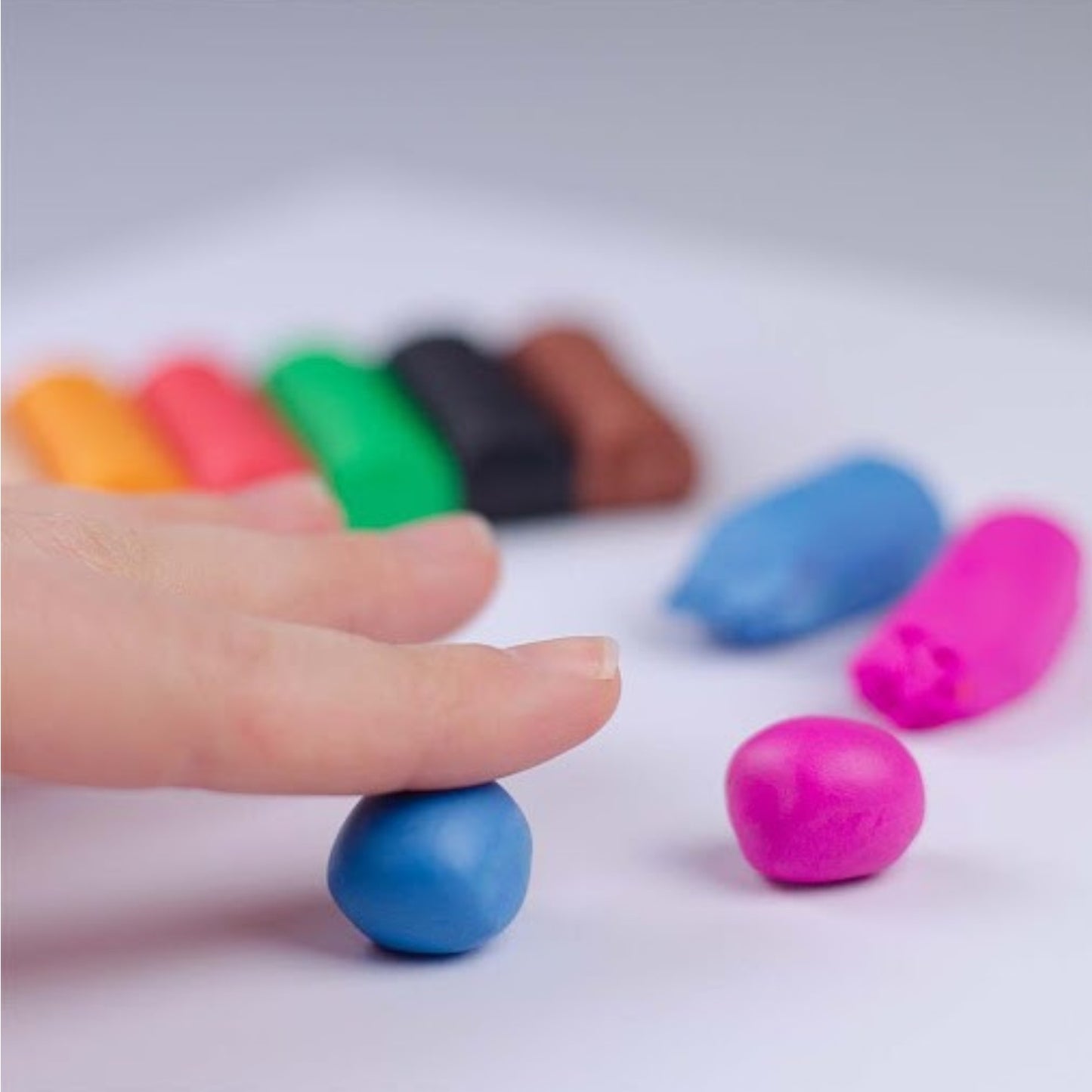 Kores Plastilina Modelling Clay 20g x 10 Bright Colors - 200g