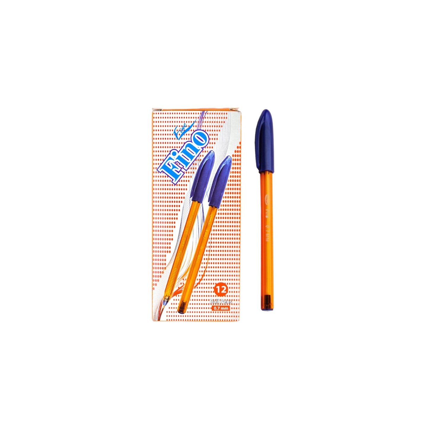 Prima Fino Ball Pen 0.7mm Set Of 12 Pcs. - Multicolor