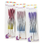 Twisty Gold Long Stick Candle Metallic