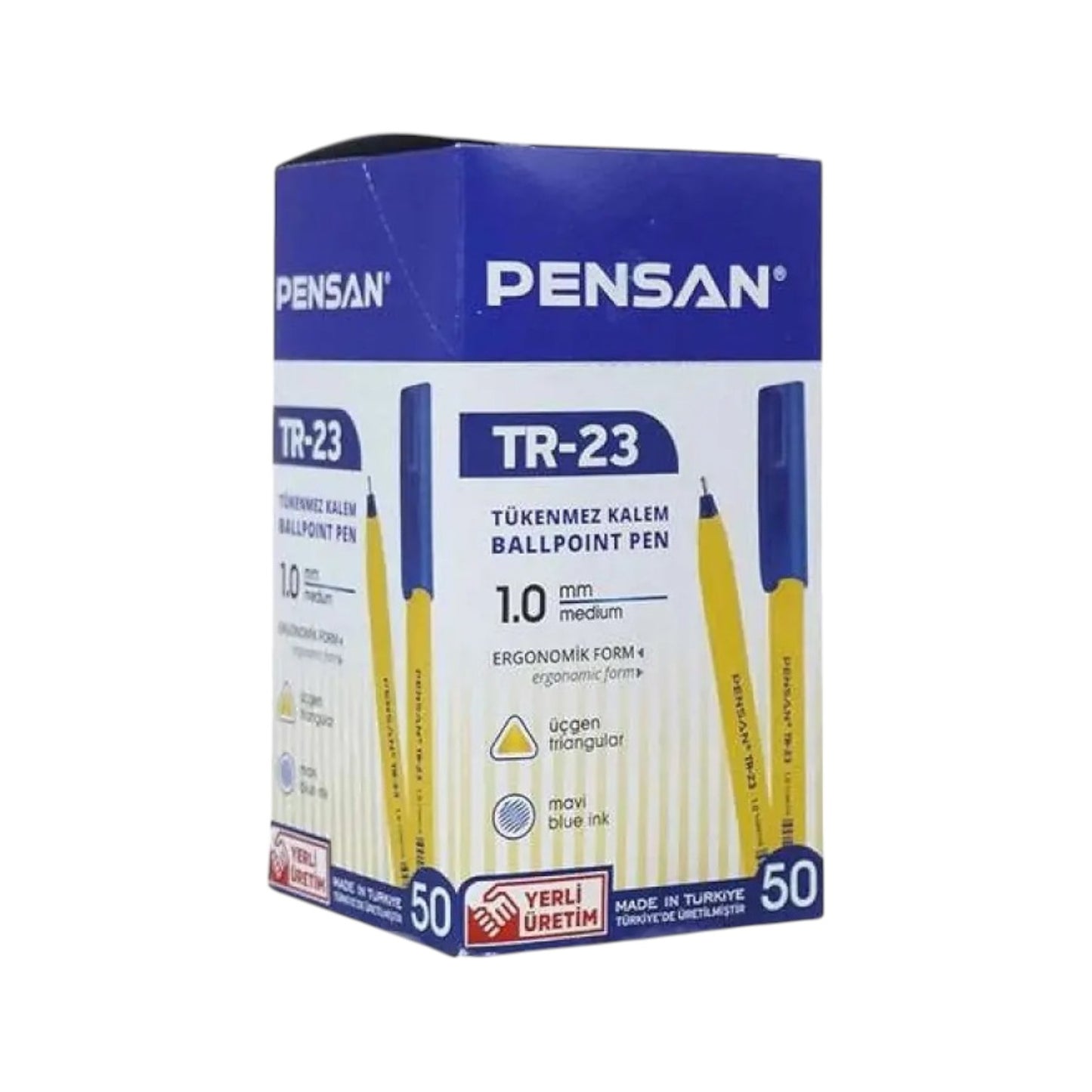 Pensan Ballpoint Pen, 1.0 mm, Blue, TR-23 - 1 Pen