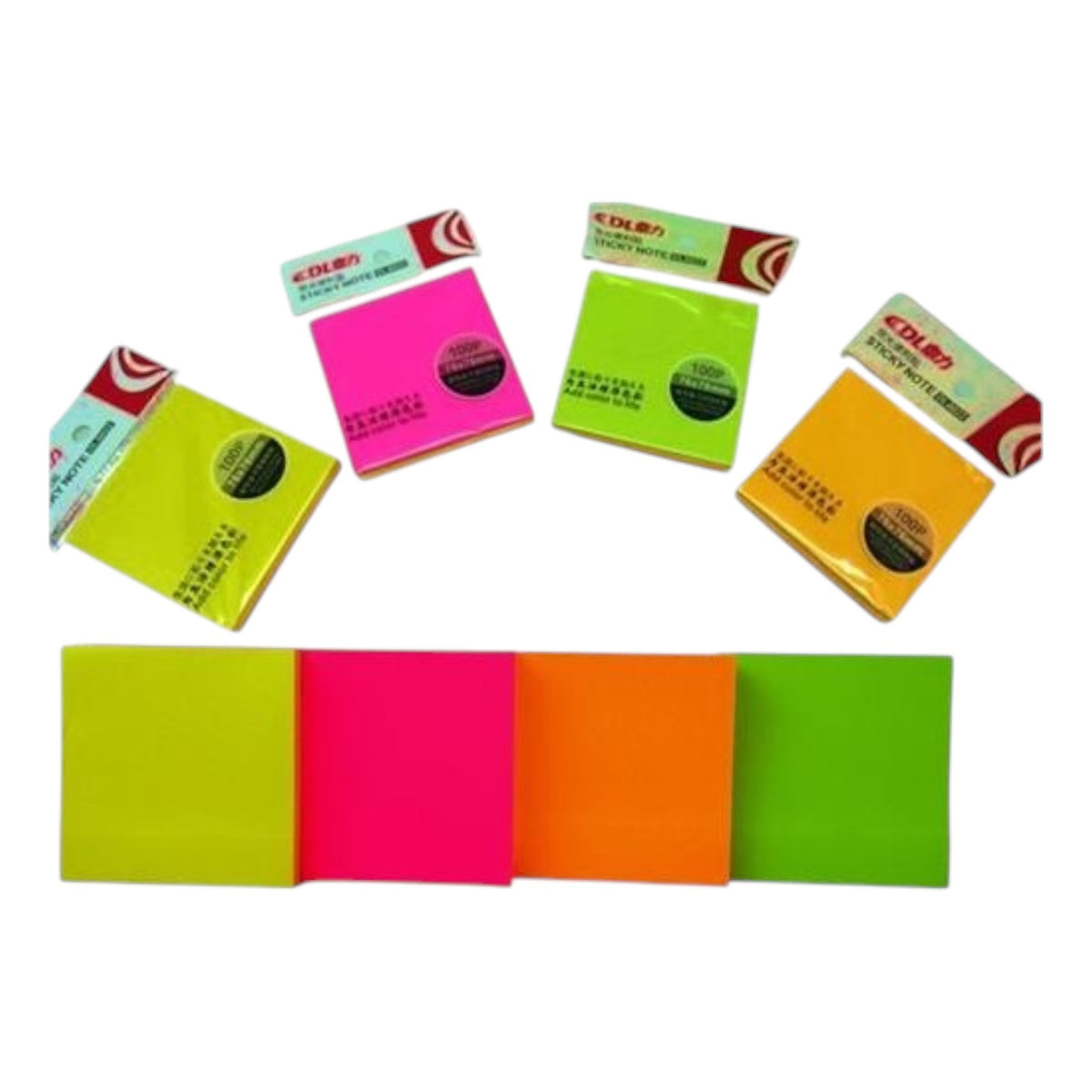 Sticky Notes 76mm x 76mm 5 Colors No.DL6022
