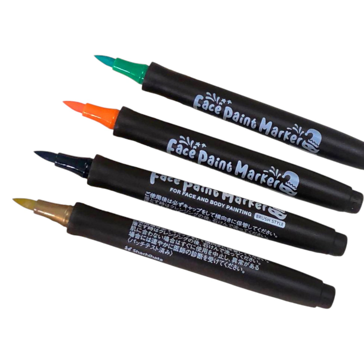 4 Color Face & Body Pen Multicolor Set Art Line